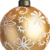 Intratuin kerstbal Seona goud bloem D 8 cm
