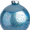 Intratuin kerstbal Sheena blauw D 8 cm