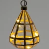 Intratuin kerstbal Simone transparant / goud druppel met verlichting D 7 H 9 cm