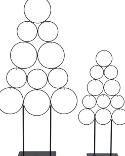 Intratuin kerstbal standaard Gera zwart 39 x 14 x 84 cm
