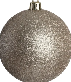 Intratuin kerstbal Stanton roze glitter D 10 cm