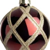 Intratuin kerstbal Sumpe glanzend bordeaux D 8 cm