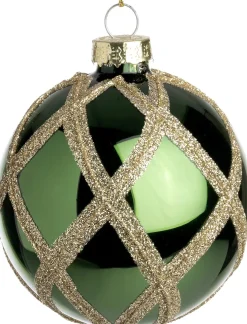 Intratuin kerstbal Sumpe glanzend groen D 8 cm