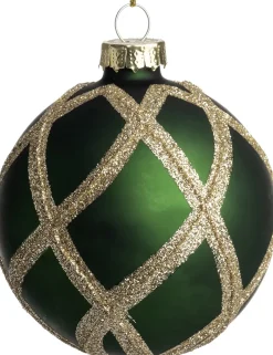 Intratuin kerstbal Sumpe mat groen D 8 cm
