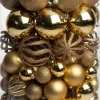 Intratuin kerstbal Tara goud D 8 cm 100-delig