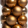 Intratuin kerstbal Tara karamel D 7 cm 50-delig
