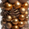 Intratuin kerstbal Tara karamel D 8 cm 100-delig