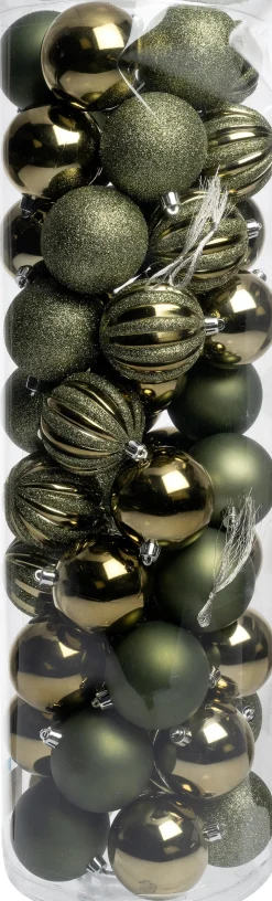 Intratuin kerstbal Tara lichtgroen D 7 cm 50-delig