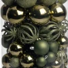 Intratuin kerstbal Tara lichtgroen D 8 cm 100-delig