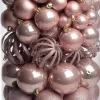 Intratuin kerstbal Tara roze D 8 cm 100-delig