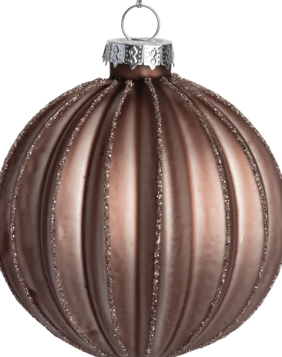 Intratuin kerstbal Tramore grijs D 8 cm
