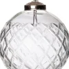 Intratuin kerstbal transparant ruit D 8 cm