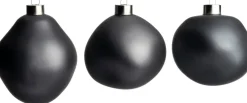 Intratuin kerstbal Trim antraciet mat D 10 cm 3 stuks