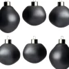 Intratuin kerstbal Trim antraciet mat D 6 cm 6 stuks