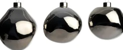 Intratuin kerstbal Trim antraciet glans D 10 cm 3 stuks