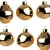 Intratuin kerstbal Trim goud glans D 6 cm 6 stuks