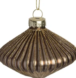 Intratuin kerstbal ui goud D 8 H 6 cm