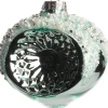 Intratuin kerstbal ui-vorm Troyes blauw D 8 cm