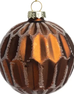 Intratuin kerstbal Vilsau bruin D 8 cm