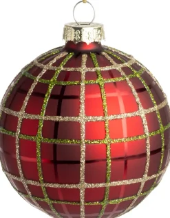 Intratuin kerstbal Vset rood D 8 cm