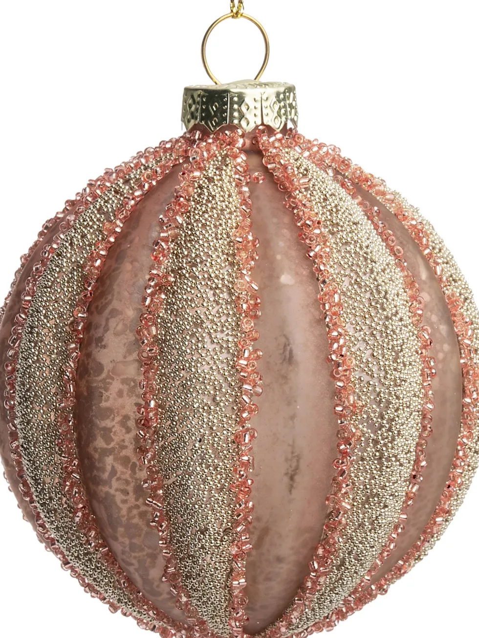 Intratuin kerstbal Wagna roze D 8 cm