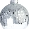 Intratuin kerstbal Wallace zilver / transparant D 8 cm