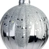Intratuin kerstbal Wallace zilver / transparant D 10 cm