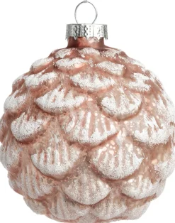 Intratuin kerstbal Wernberg roze D 8 cm