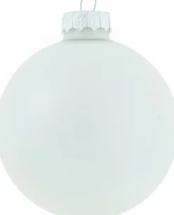 Intratuin kerstbal wit glanzend D 10 H 10,5 cm