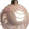 Intratuin kerstbal Ypres glanzend roze D 8 cm