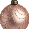 Intratuin kerstbal Ypres mat roze D 8 cm