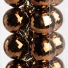 Intratuin kerstbal Zari bruin D 4 cm 16 stuks