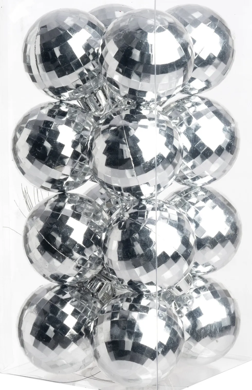 Intratuin kerstbal Zari zilver D 4 cm 16 stuks
