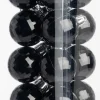 Intratuin kerstbal Zari zwart D 4 cm 16 stuks