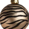 Intratuin kerstbal zebra goud D 10 cm
