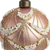 Intratuin kerstbal Zichem mat roze D 8 cm