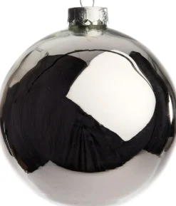 Intratuin kerstbal zilver D 10 cm 4 stuks