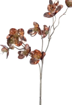 Intratuin kerstbloem Kerstroos roze, goud H 59 cm