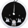 Intratuin kerstboomrok Asko zwart / wit D 90 cm