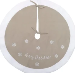 Intratuin kerstboomrok Asko grijs / wit D 110 cm