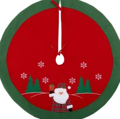 Intratuin kerstboomrok Asko rood / groen D 90 cm