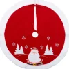 Intratuin kerstboomrok Asko rood / wit D 110 cm