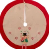 Intratuin kerstboomrok Dangy naturel / rood D 90 cm