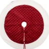 Intratuin kerstboomrok gestikt rood / wit D 90 cm