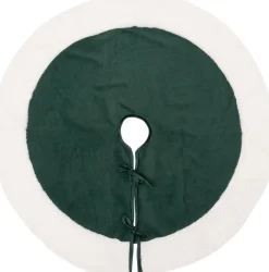 Intratuin kerstboomrok groen / wit D 110 cm