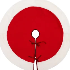 Intratuin kerstboomrok rood / wit D 110 cm
