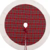 Intratuin kerstboomrok ruit rood / wit D 110 cm