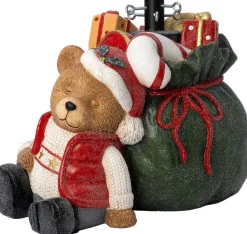 Intratuin kerstboomstandaard beer met verlichting 39 x 28 x 61 cm