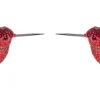 Intratuin kerstclip Avia kolibri rood 16,5 x 8,9 x 5,5 cm 2 stuks