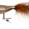 Intratuin kerstclip Bira vogel bruin 15 x 8 x 5 cm 2 stuks